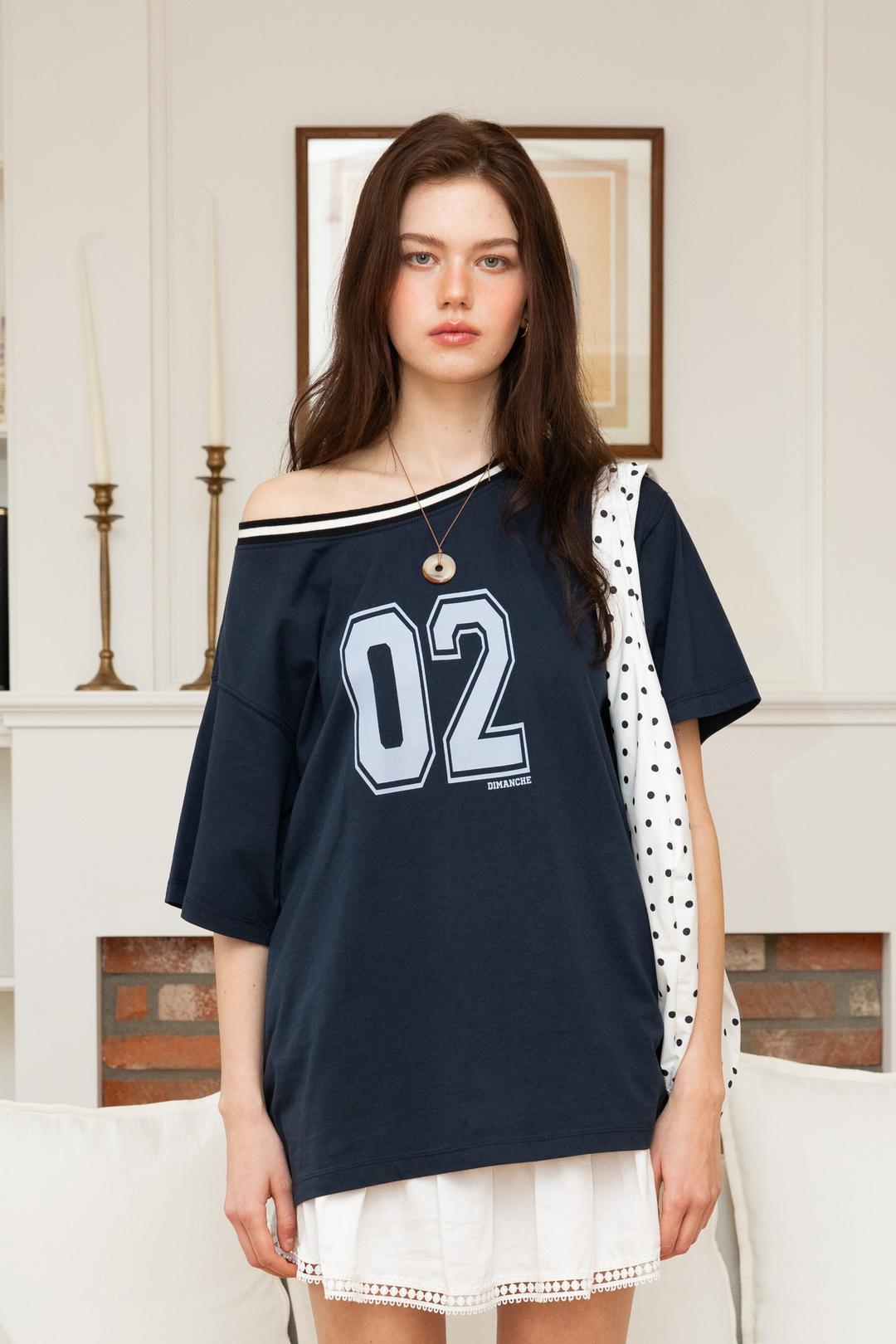 Sporty Oversize T-shirt (navy)