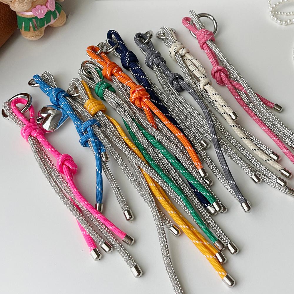 가방키링 빽꾸 가방꾸미기 큐빅스트랩키링 로프키링