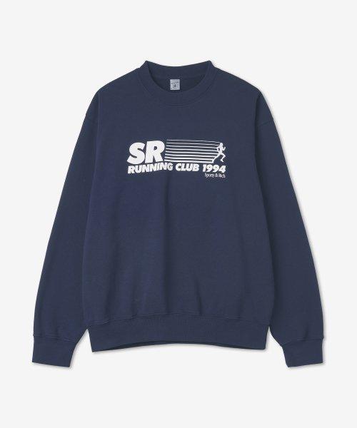 공용 94 러닝 클럽 로고 맨투맨 - 네이비:화이트 / CR646NA