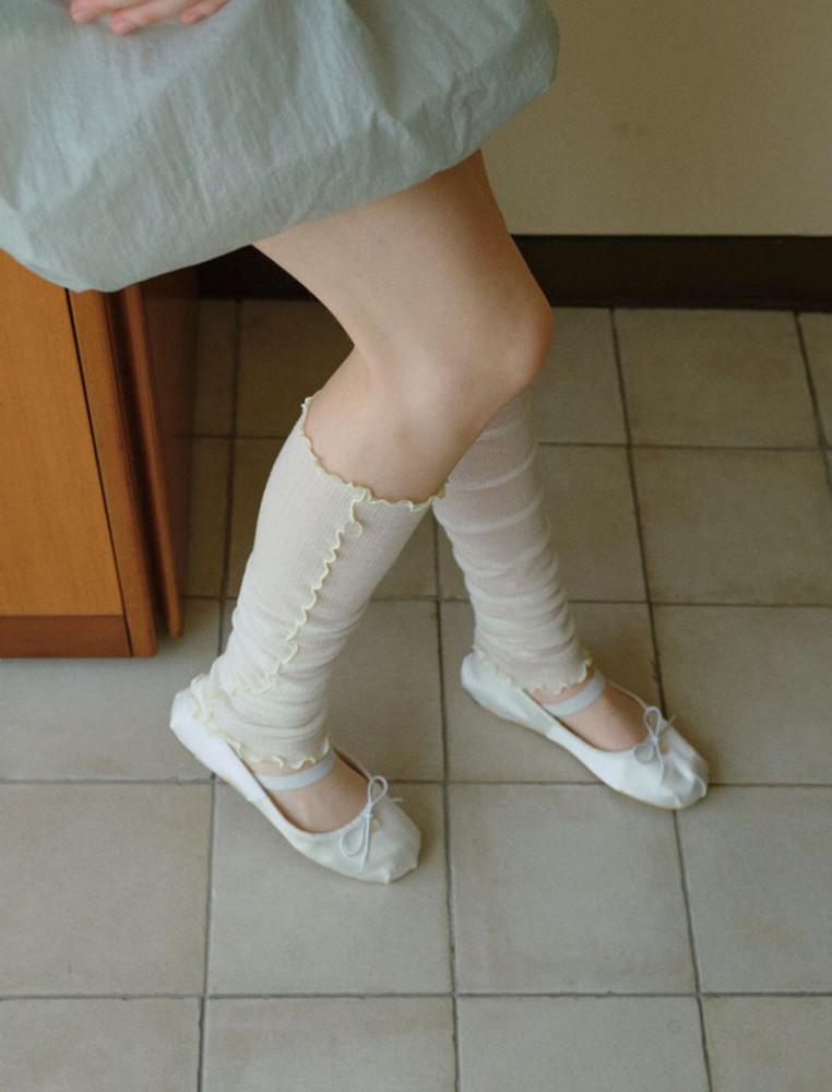 니삭스 여름 발토시 썸머 프릴 시스루 레그워머 (3col)