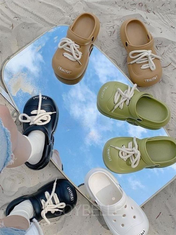 소이벨 4COLOR Couple Strip Slippers 커플 뭉뚝 스트랩 슬리퍼