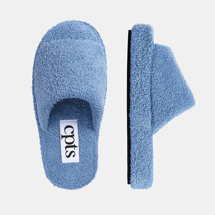 [29CM 단독]HODGEHOG TOWELING SLIDES_ROOMSHOES_PALE BLUE