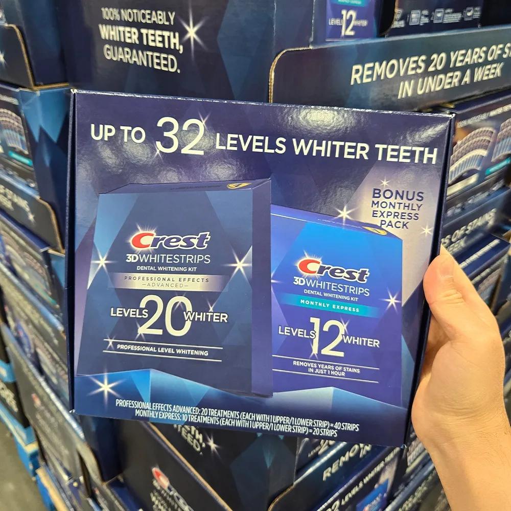 [초특가딜][60개 대용량] 크레스트 3D 화이트 스트립 셀프 치아 패치