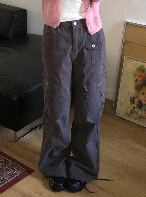 [Y2K/핏보장/기장선택💗] 코우 힙 무드 빈티지 카고 팬츠 (4color)