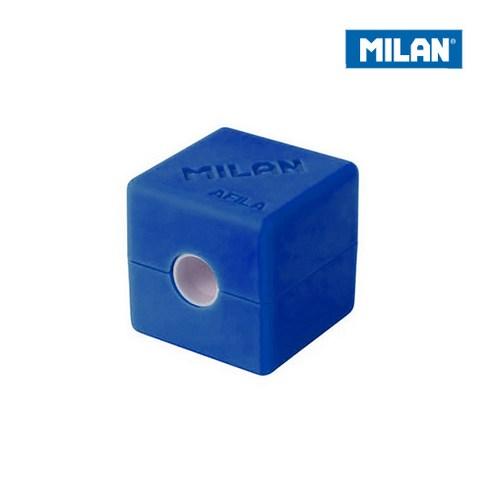 MILAN 밀란 큐빅 연필깎이, 블루, 1개