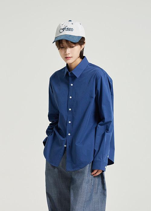 고밀도 바이오 베이직 셔츠 / navy