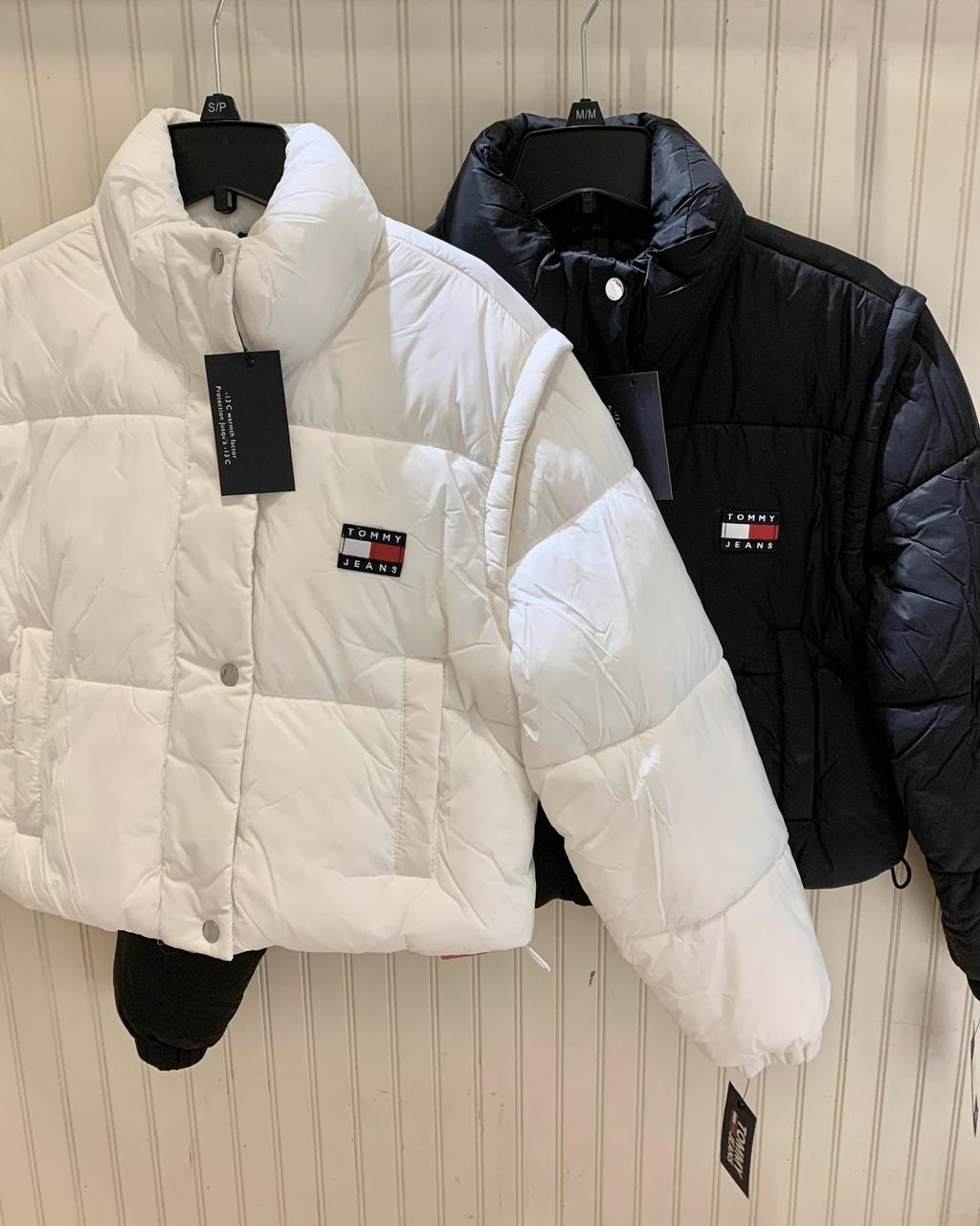 타미힐피거 여성 타미진 투웨이 패딩 푸퍼 자켓