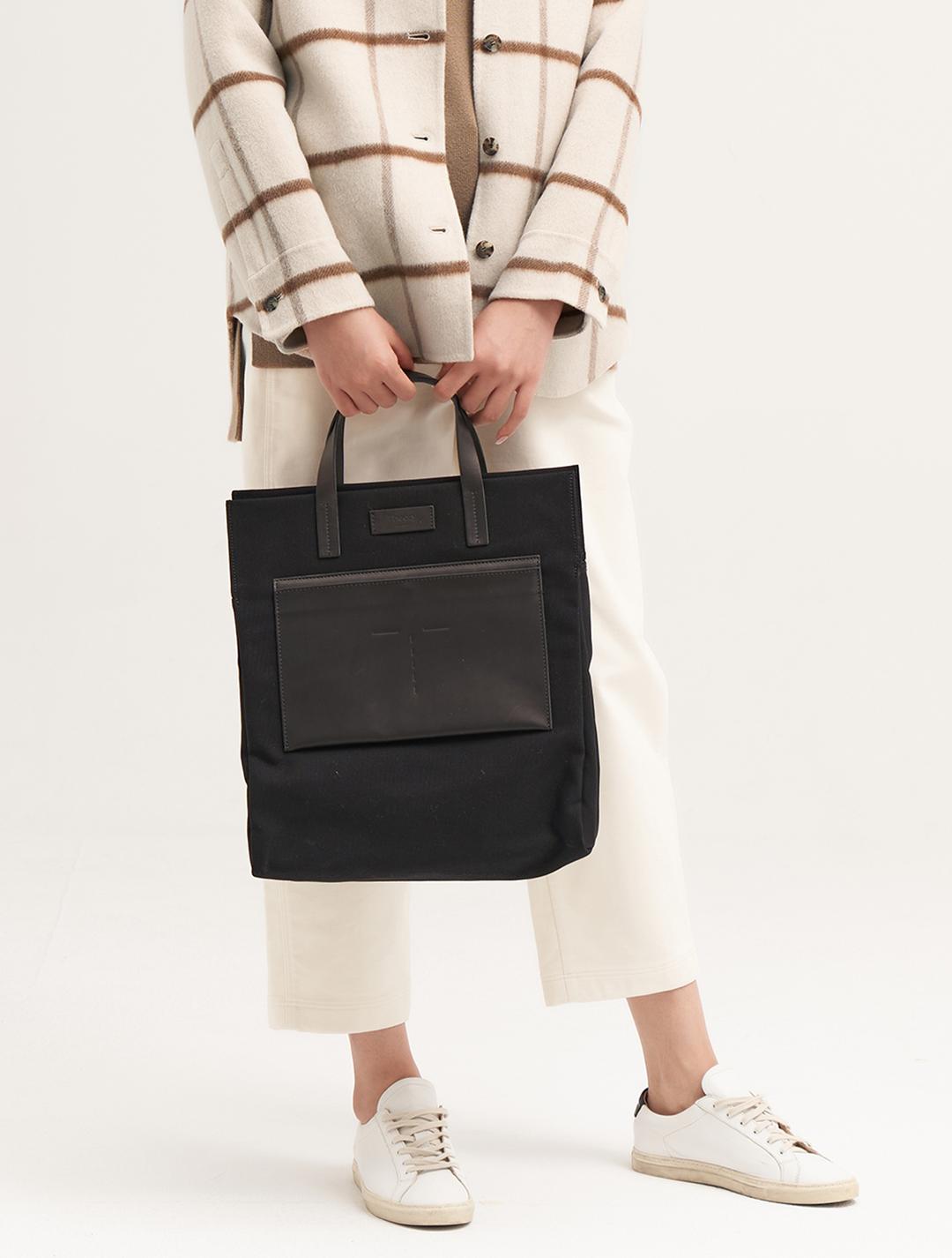 🔥시즌오프30%🔥 Women Canvas Tote Bag - Black