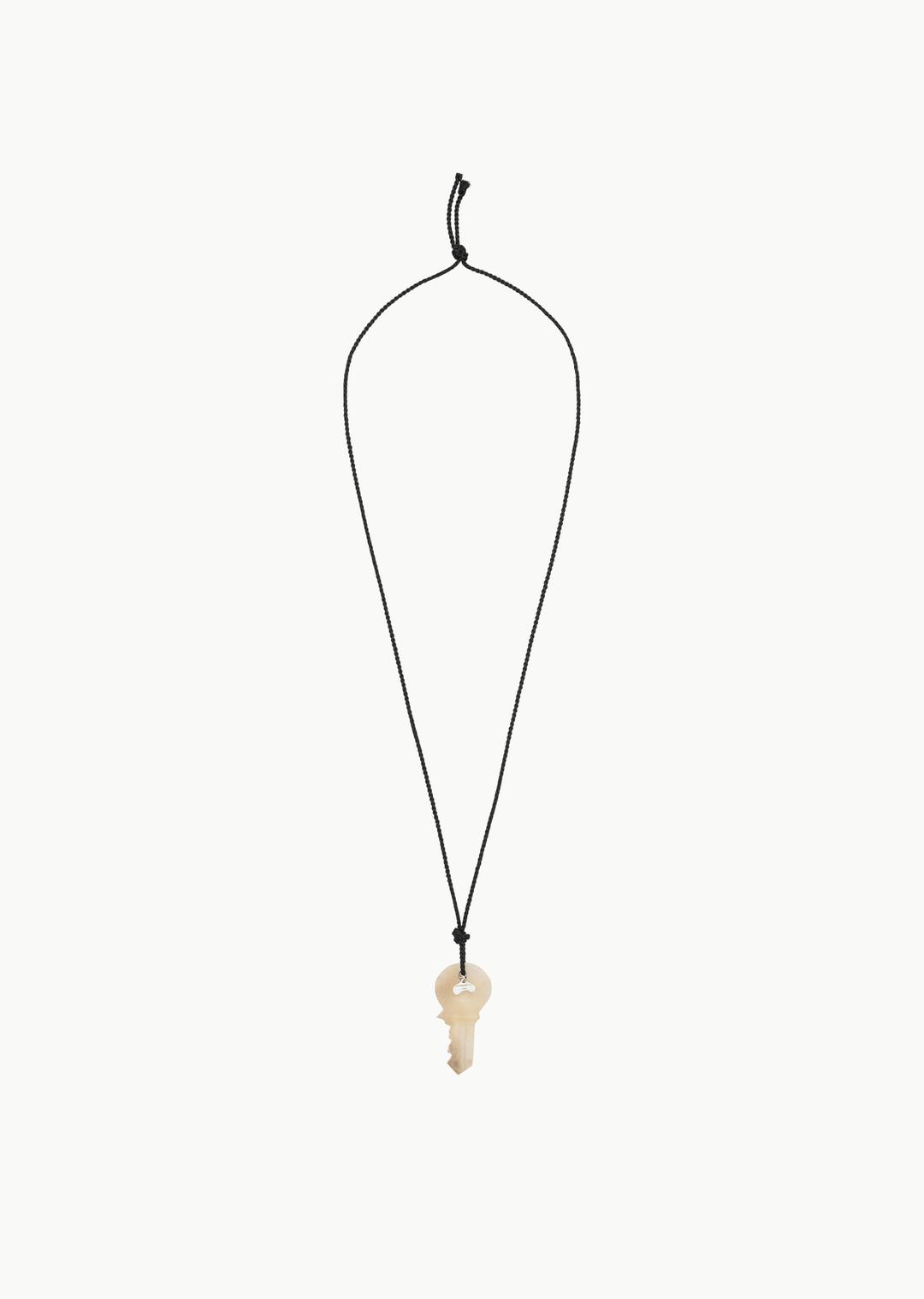 chiave necklace, beige