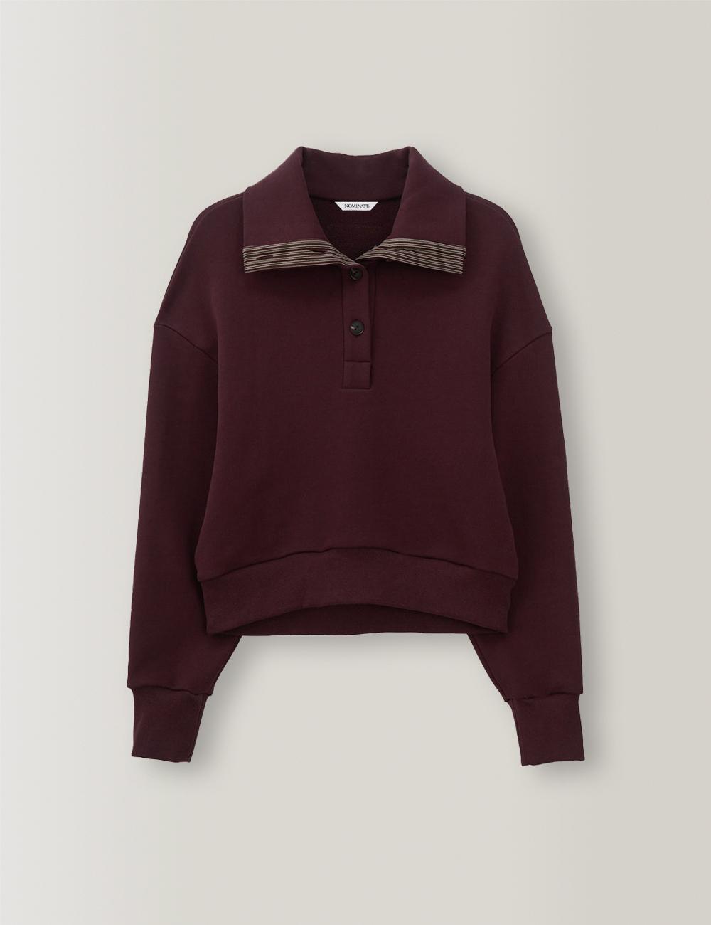 Vintage Veil Sweat Shirt (Burgundy)