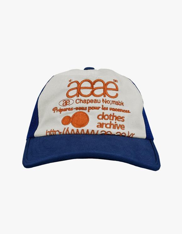 Web Logo Mesh Cap - Blue/Orange