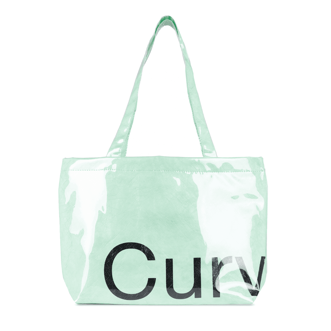 Small Mint Curves Tyvek Tote