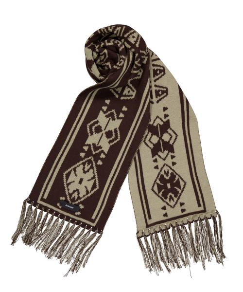 Western Jacquard Muffler (Brown)