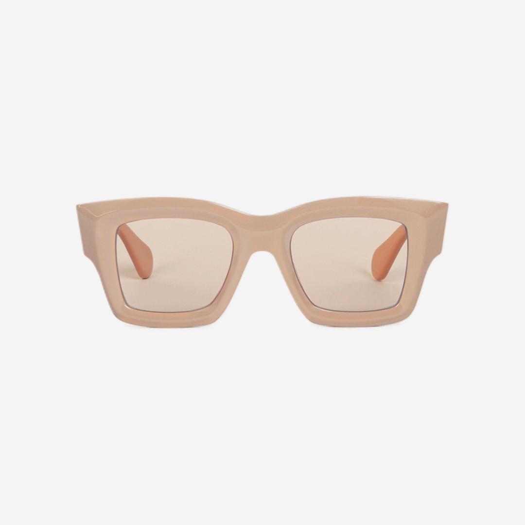 [KREAM Exclusive] Jacquemus Les Lunettes Baci Square D Frame Sunglasses Beige