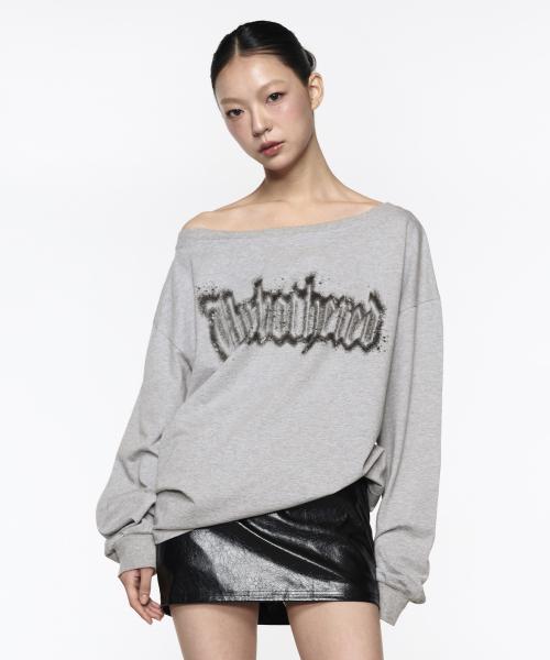 Unbothered Long Sleeve Top - Gray