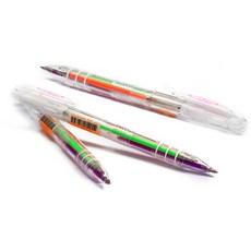 자바펜 0.5 네온 3겔 다색펜, 주황 + 연두 + ..., 3개입