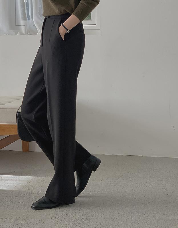 [당일발송]*러브프롬* 슈페리 레직기 일자 슬랙스 (기모안감)(S-XL size)(하객룩/모임룩)