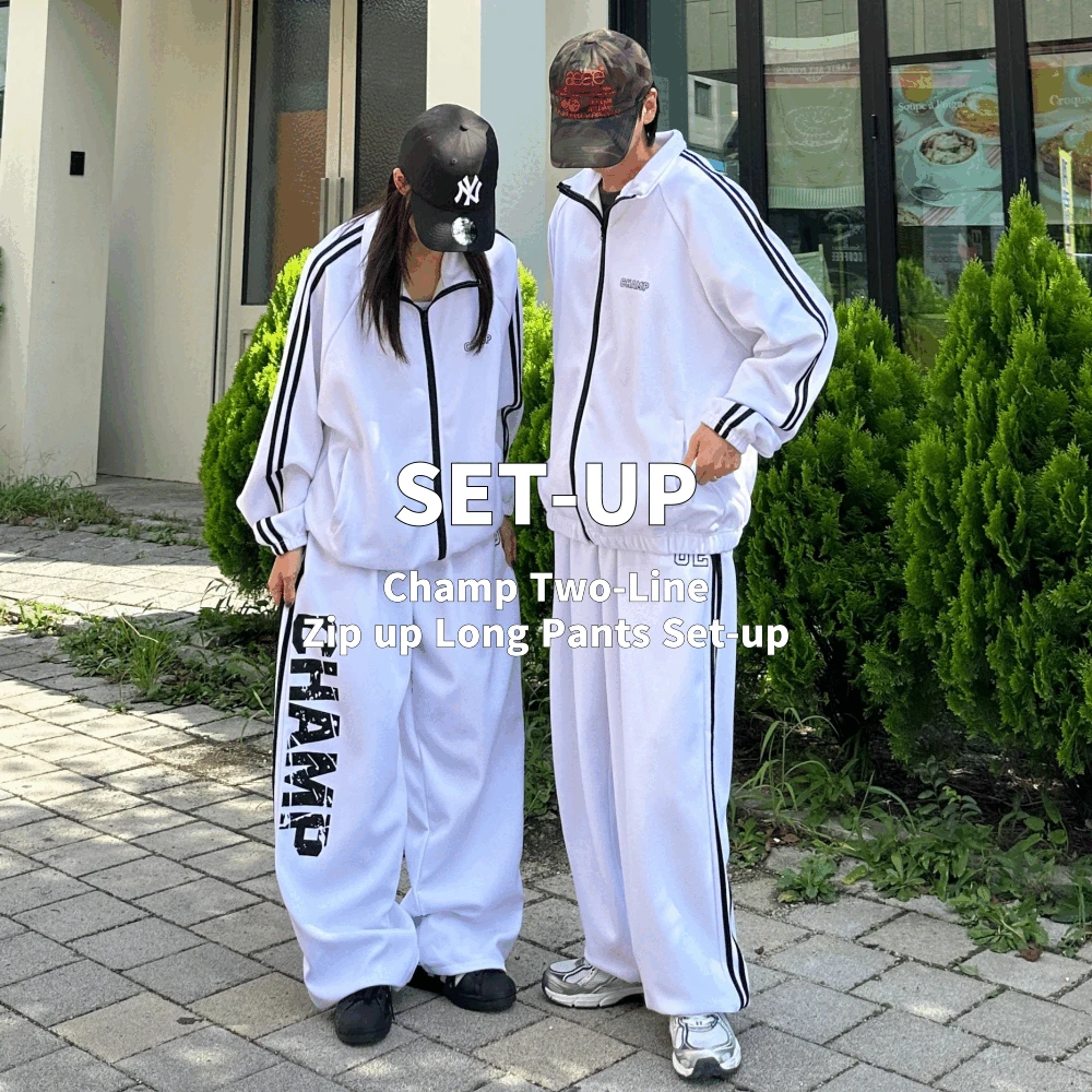 챔프 투라인 집업 롱팬츠 셋업