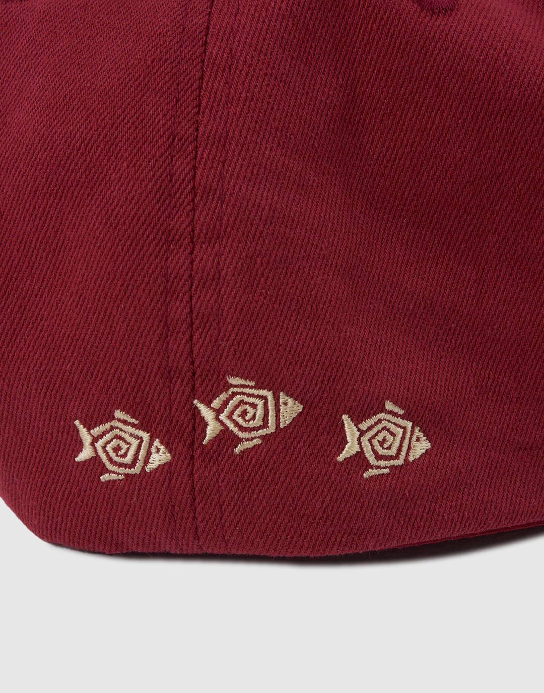 Fish Logo Relaxed Fit 5Panel Cap (Red)