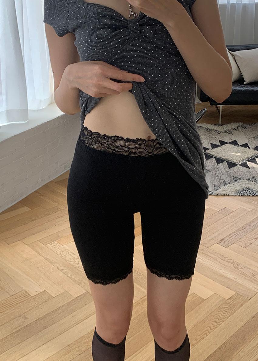 LACE LEGGINGS (2color)