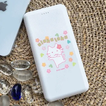 ❤️❤️[알로하 고양] 보조배터리 10000mAh 아이폰 갤럭시 듀얼젠더 대용량 여행용 외출용 휴대용