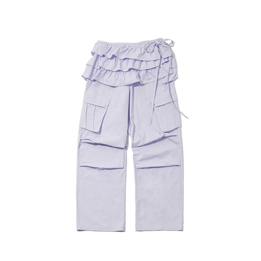 Frill Layered Skirt Pants (lavender)