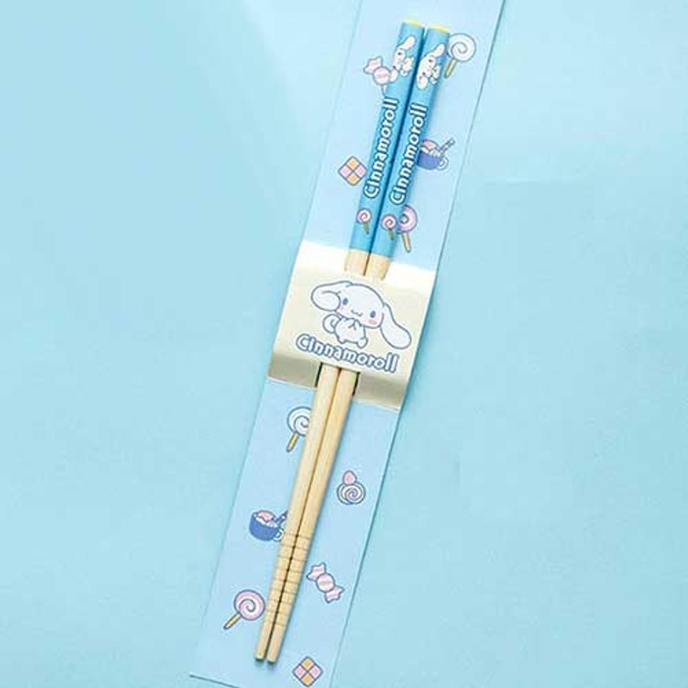 산리오 대나무 나무 젓가락 시나모롤
