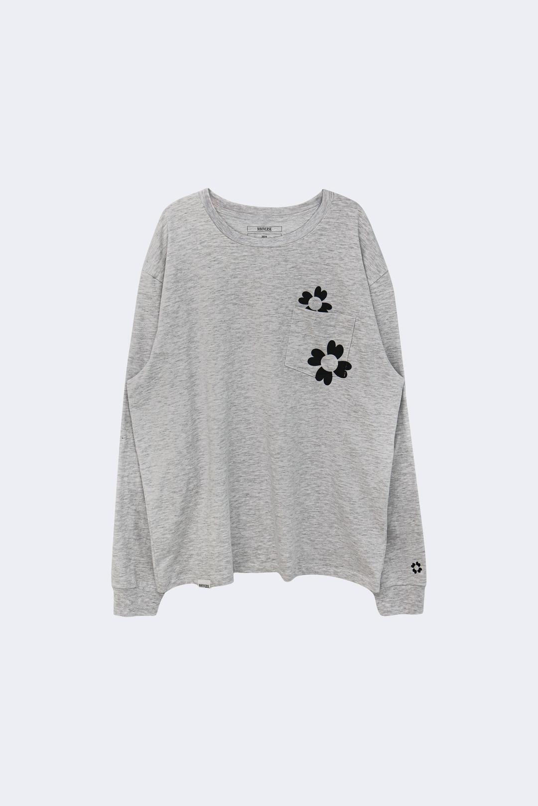 {Special} Lucky Girl Top_Melange Grey