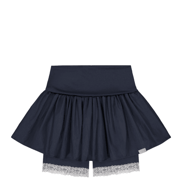 Soft Shirring Leggings Skirt (Navy)