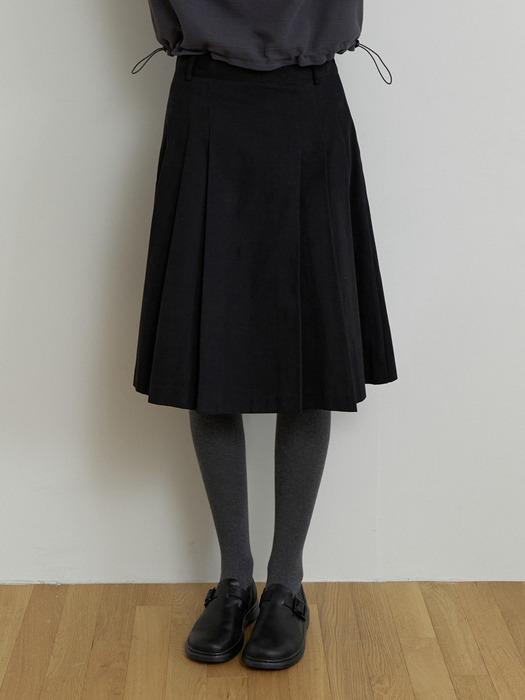 Neo pleats skirt (black)