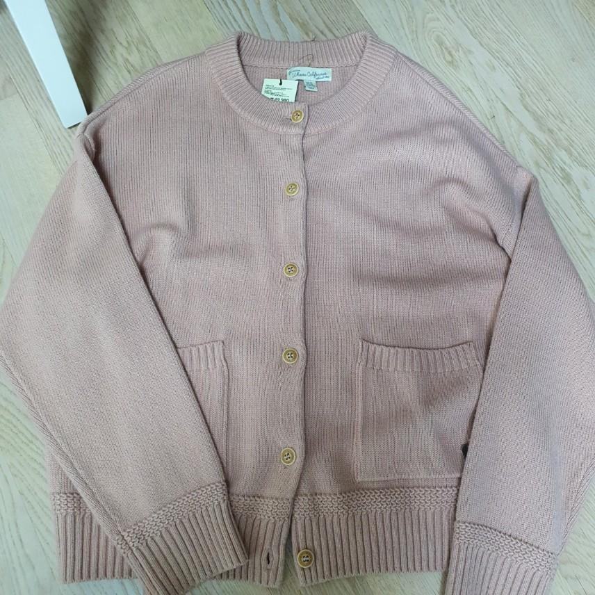 후아유 가디건 베이비핑크