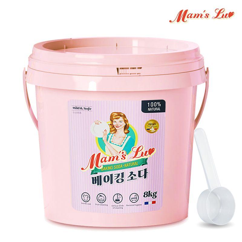 맘스럽 베이킹소다 버킷 8kg+스푼1개 얼룩제거