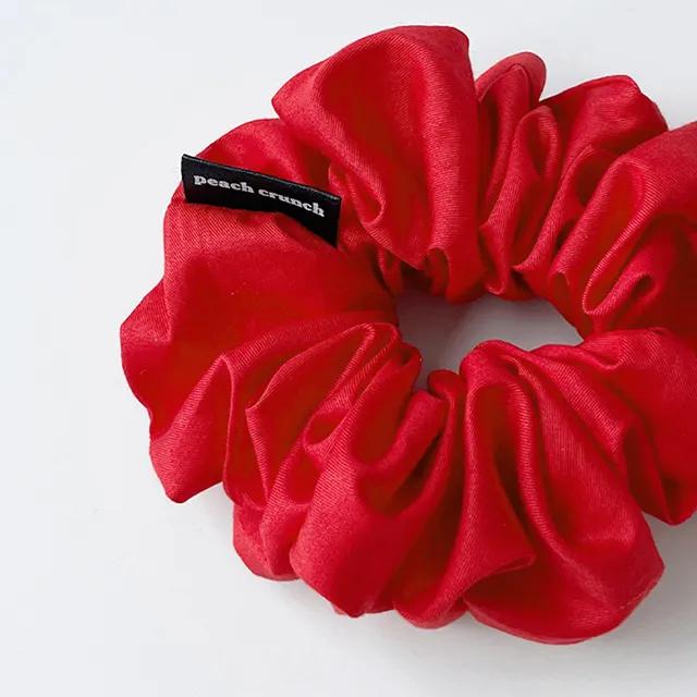 [made] 레드 코튼 스크런치 곱창끈 슈슈 (2 size)