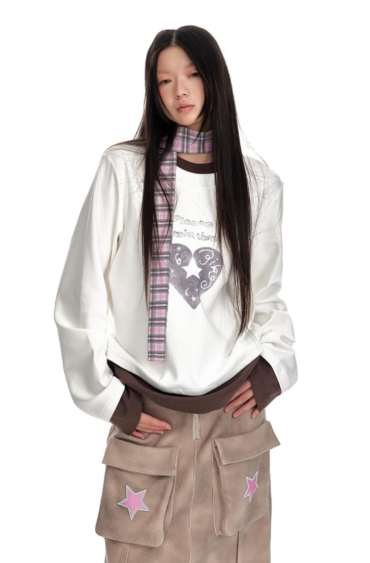 JIKOO Snow Night Diary Love Pullover Sweatshirt (2color)