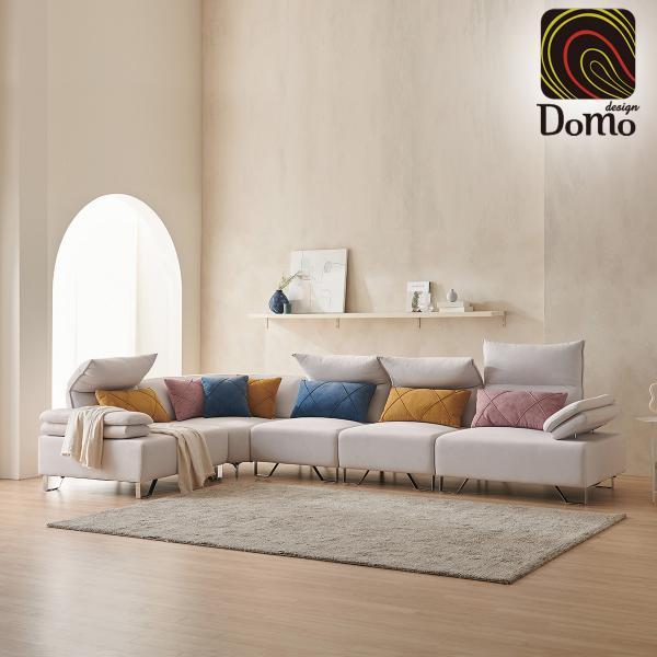 달라스 7인 코너 모듈형 타이보 기능성 패브릭 소파