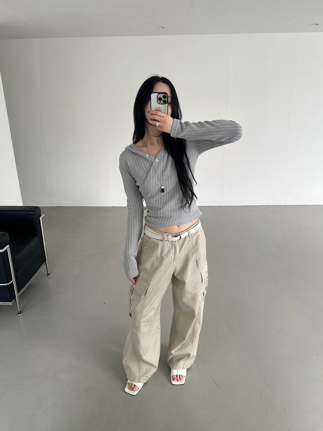 이너뮤트 active cargo wide pants (3color)