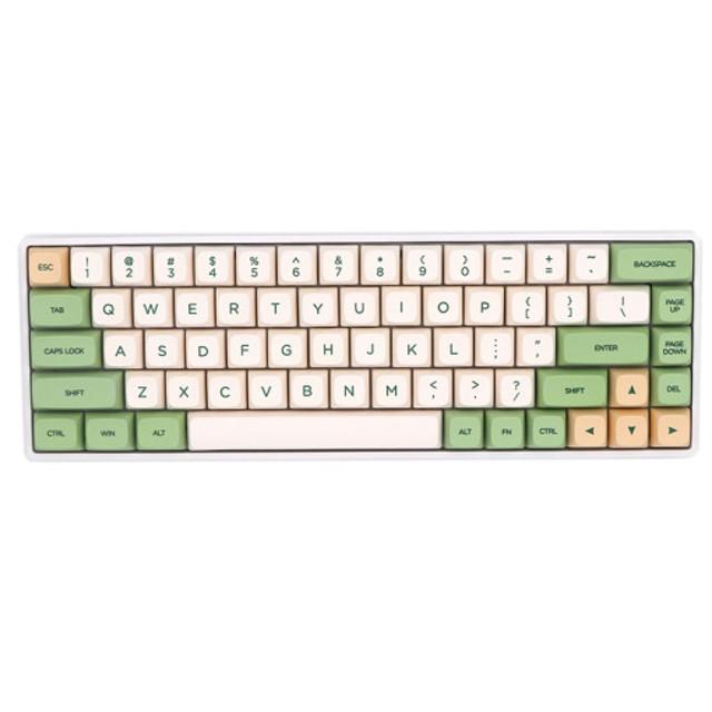 Keypro Retro 레트로 XDA 키캡 연두 그린 Ethermal Dye PBT keycap 앤프로 rk