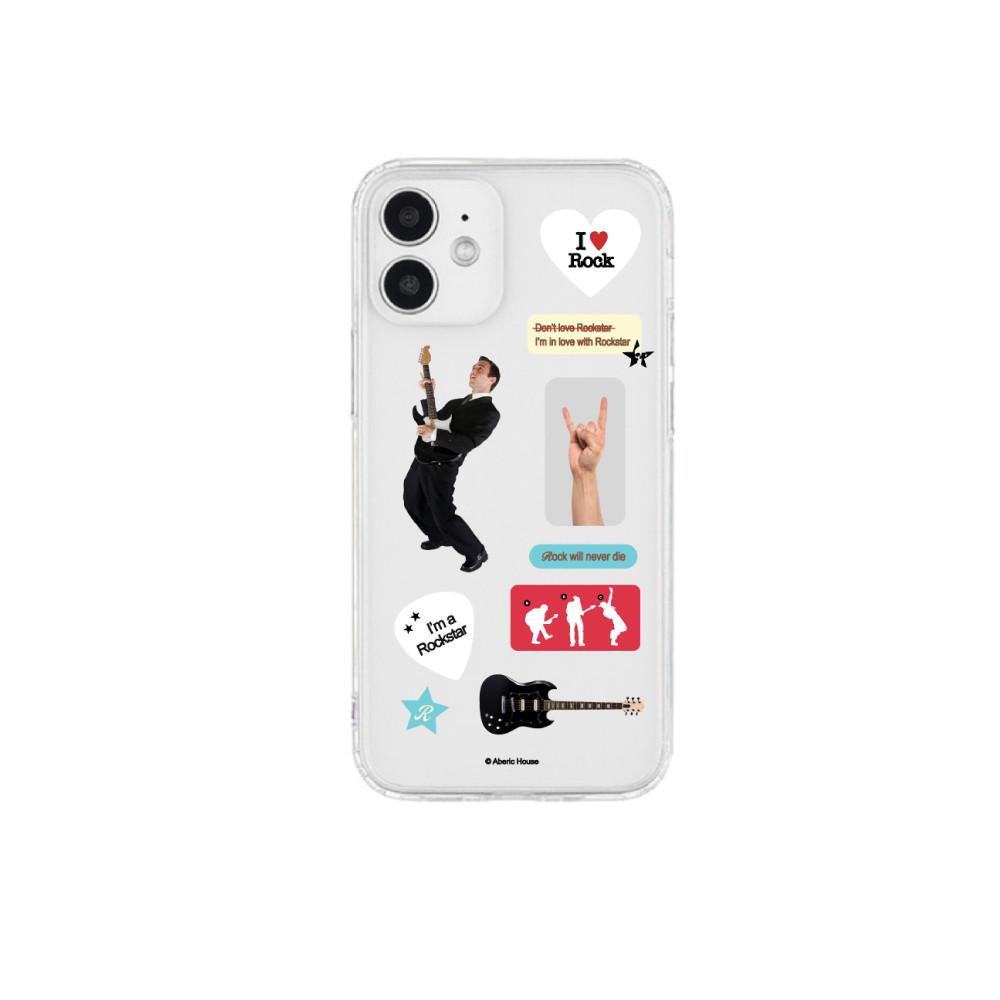 Rockstar Sticker 투명 젤하드 케이스