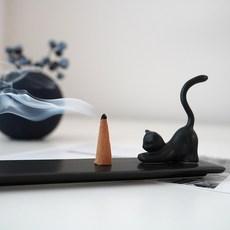 도자기 고양이 인센스홀더 향꽂이 (3가지색상)