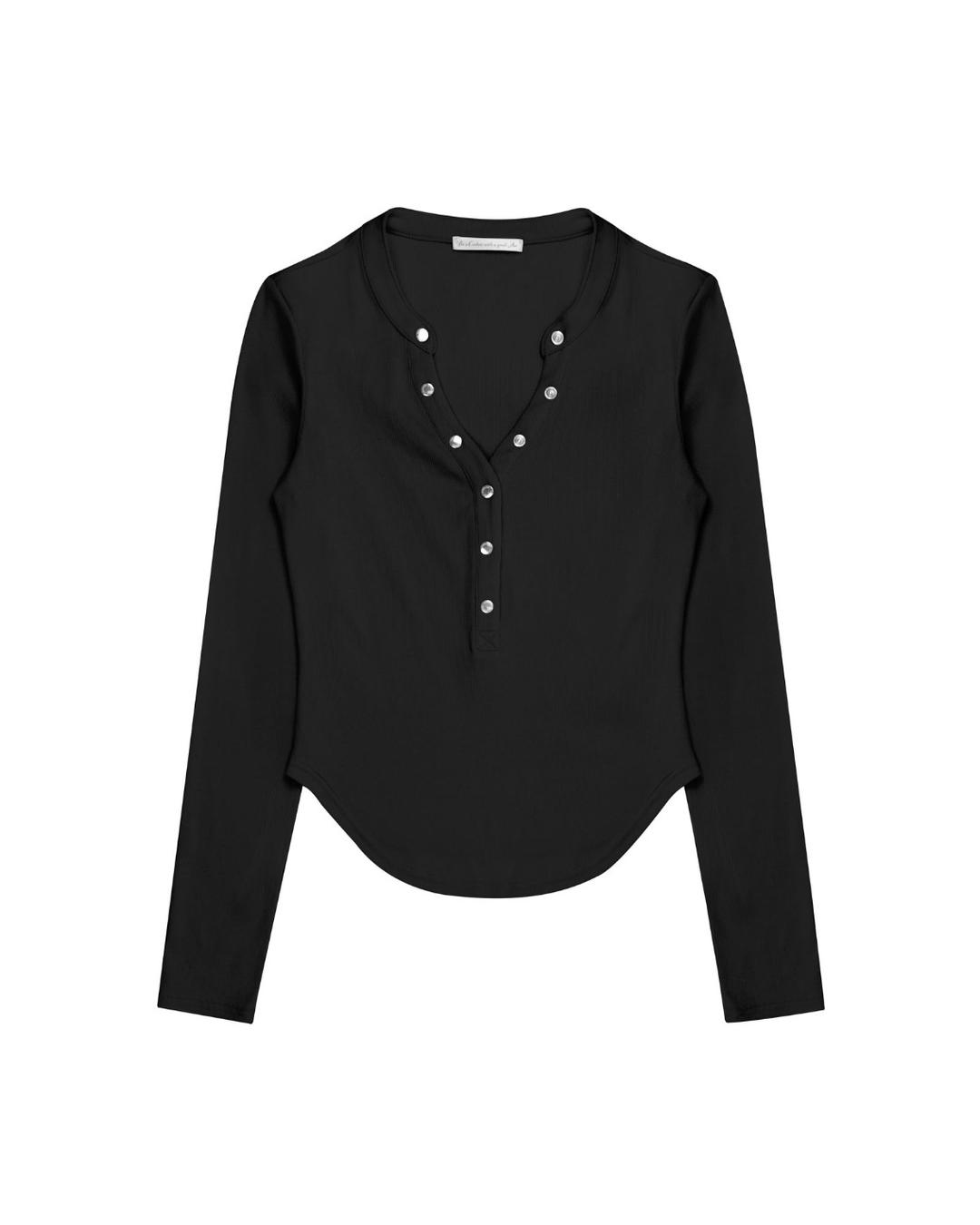 CS SIGNATURE BUTTON TOP-066 (BLACK)