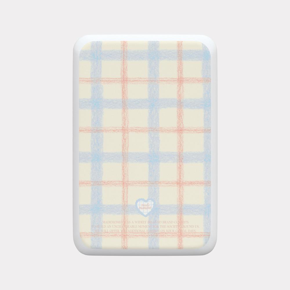 메이드모먼 crayon check 맥세이프 보조배터리 5000 아이폰 무선 충전