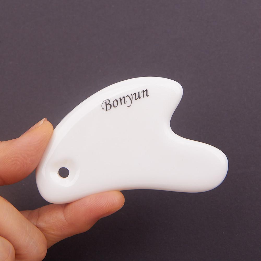 본연 세라믹 괄사 마사지 하트 도자기 파우치 증정 얼굴 승모근 림프순환