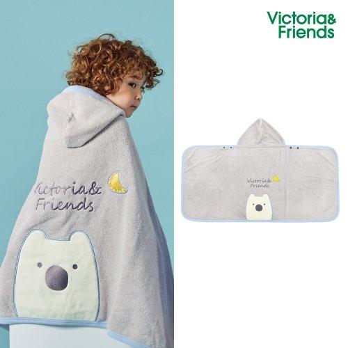 아동 비치가운 도톰한 뱀부 위티 비치타올_위티그레이