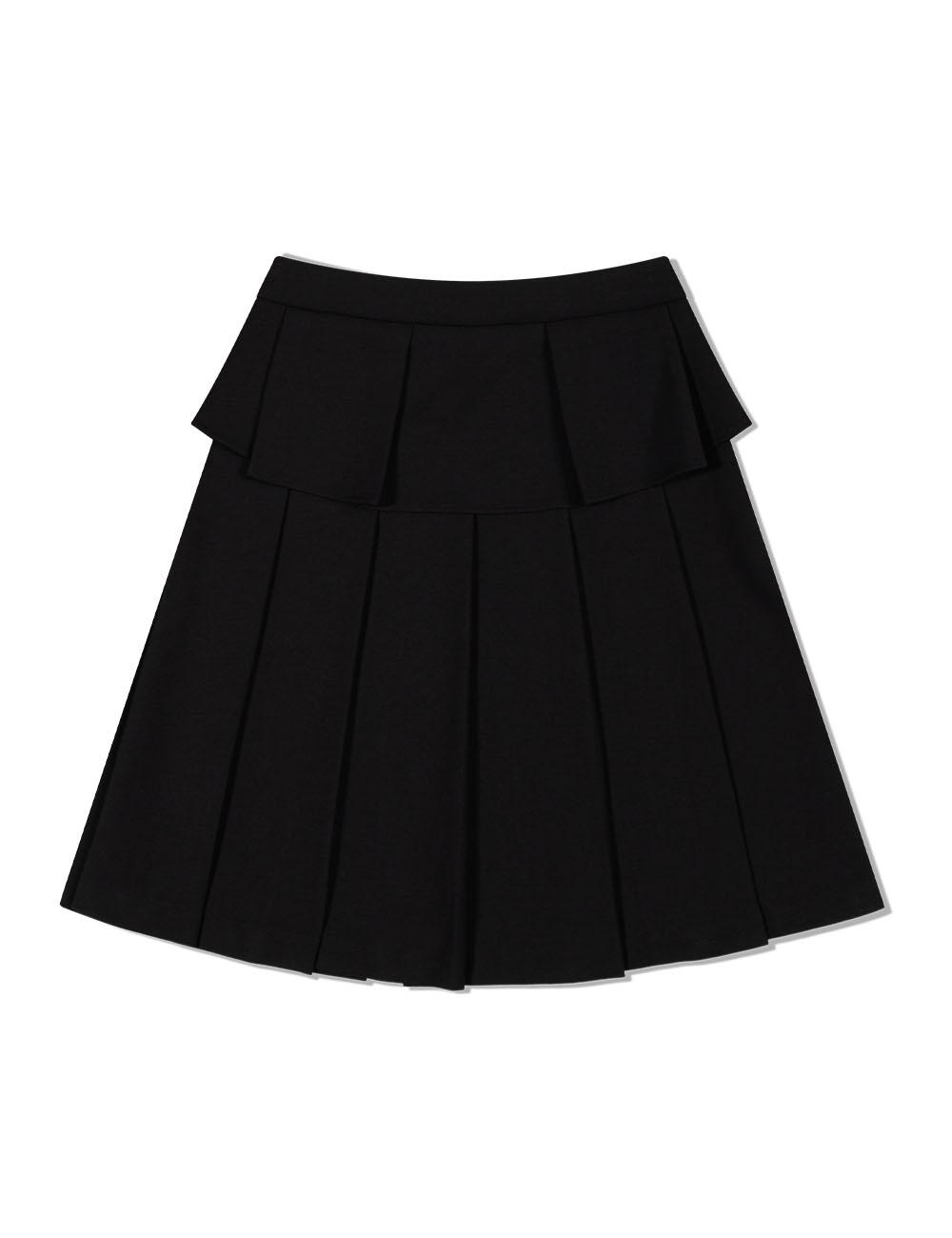 TULIP MIDI SKIRT(BLACK)