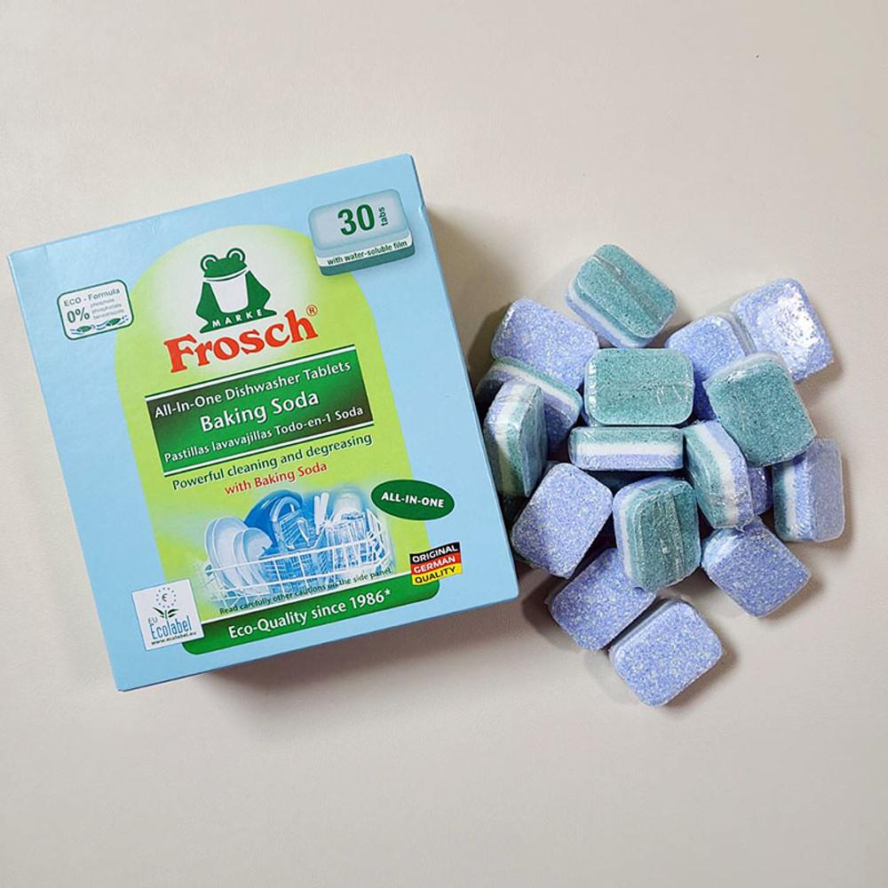 프로쉬 식기세척기 세제 올인원 30개 베이킹소다 식세기세제 물때제거 독일 대용량 주방세제