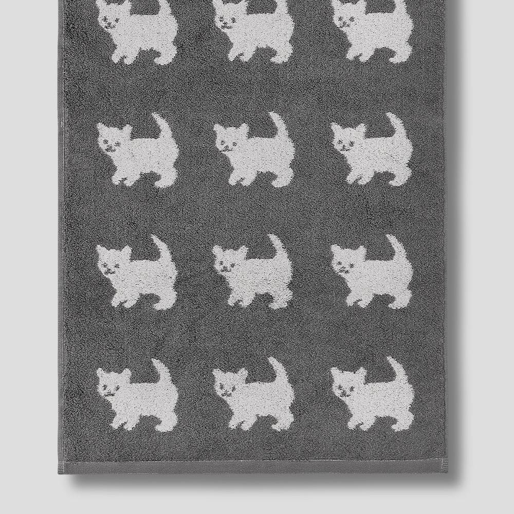 [타월로지스트x키티버니포니] Happy Kitty 40x80cm,1ea