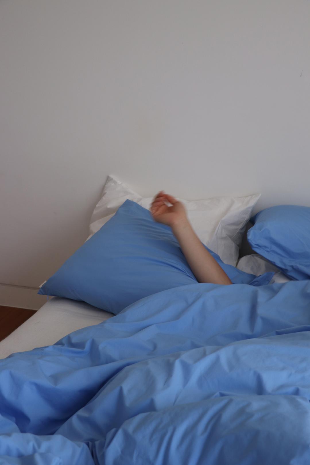 Swim blue bedding