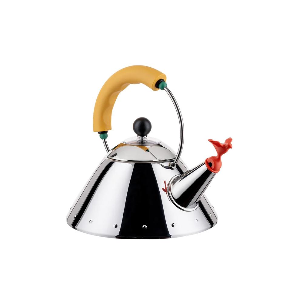 [Alessi]알레시 마이클그래이브 버드휘슬 주전자 옐로우 / 9093/1 Y