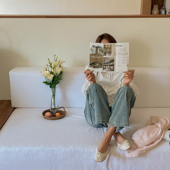 임부복*레인지 와이드 데님