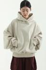 cotton balloon banding hoody (unisex)